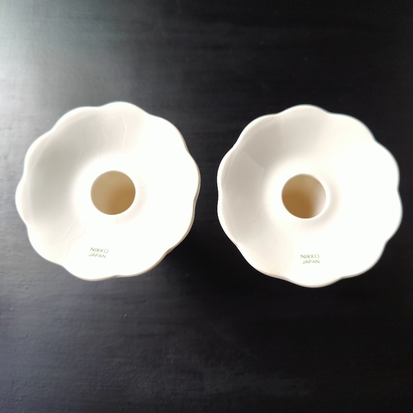 Vintage (80s) | Christmas 🌲🎁 | pair of Nikko 🇯🇵 candle stick holders 🕯️ - Picture 11 of 15
